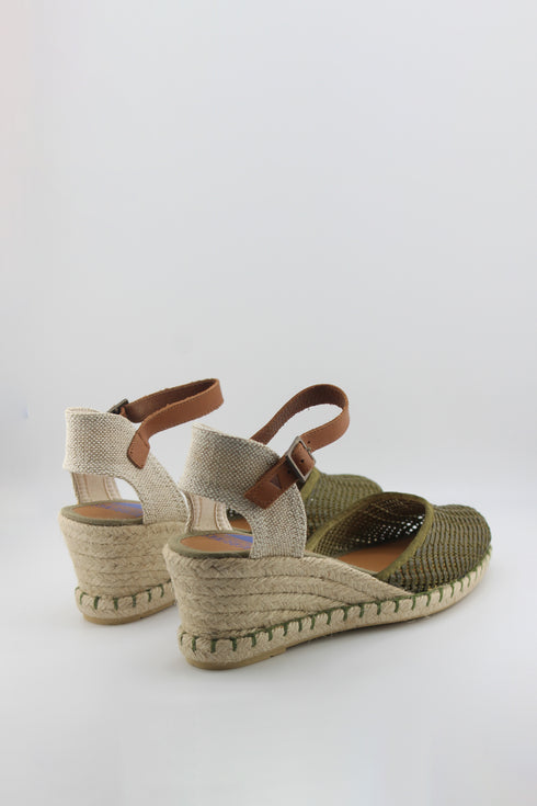 Verbenas Suede Espadrille Wedge Sandals